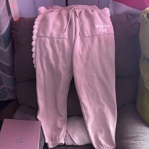 White Fox Boutique Light Pink Sweatpants